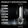 thumbnail image 2 of D2S 35W 6000K HID Xenon Replacement Low/High Beam Headlight Lamp Bulbs White, 2 of 12