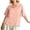 Pink, variant on Tank Tops for Women Trendy Summer Women's V-Neck Collar with Turned-up Edges Bias Binding Rolled Cuff Solid Color Button Decoration Tops Orange M
