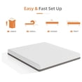 thumbnail image 5 of Twin XL Mattress, 8 Inch Gel Memory Foam Mattress for Cool Night & Pressure Relief, Medium Plush Feel with Isolating,Breathable Removable Cover, 5 of 7