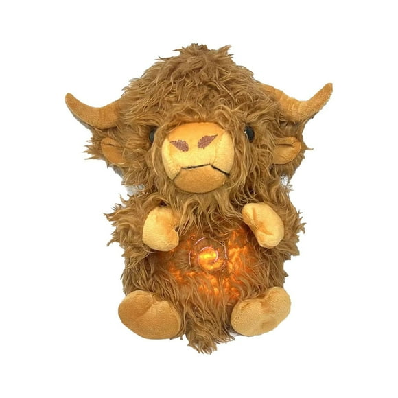Cow Stuffed Animal Plush Toy Breathing Cow Anxiety Plush Toy With Musical Lights And Rhythmic Breathing Movements Cow Plush Toy Sleep For