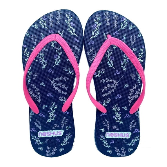 Sandalia Noshus Talla 27 Dibujo Floral Marino