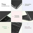 thumbnail image 5 of iPad Keyboard Case 9.7 inch Compatible with for iPad 9.7 6th Generation(2018), 5th Gen(2017), Air 2/Air 1, iPad Pro 9.7, Full Protection Protective Tablet Cover with Wireless Bluetooth, 5 of 6