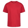 thumbnail image 1 of Camiseta Tommy Hilfiger para niños, manga corta, cuello en V, color escarlata 3T, 1 of 1