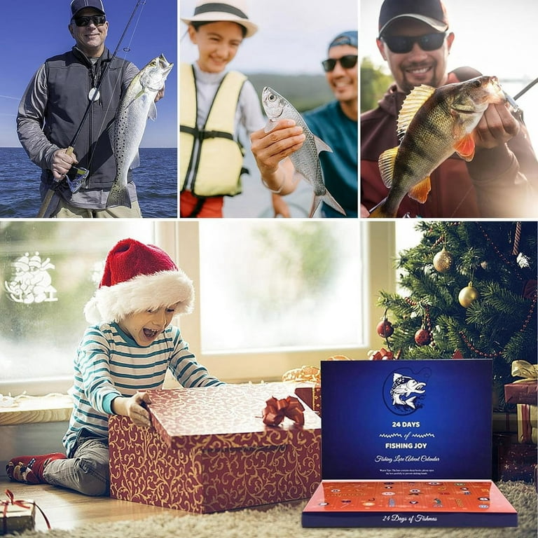 Advent Calendar Fishing Christmas Countdown 24 Days Fishing Set