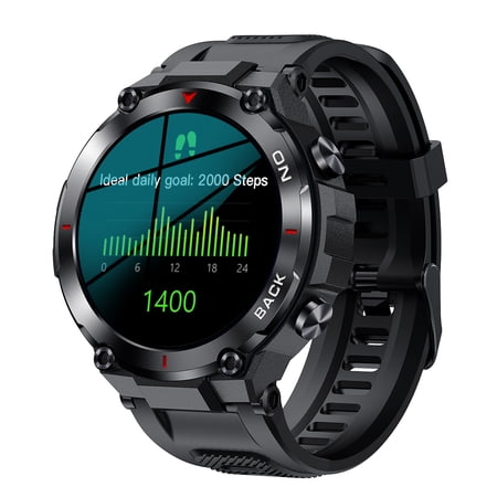 Smart Watch GPS Outdoor Sports Fitness Tracker 480 mAh 1.32 inch IPS Touch Screen Triple-proof Pedometer Message Push Smartwatch