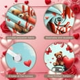 thumbnail image 4 of Red Truck Valentine's Day Banner Teddy Bear Love Display Pink Roses Cherry Blossom Romantic Backdrop for Valentine's Day Party Romantic Date Photo Shoot, 4 of 9