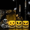 thumbnail image 4 of Velas sin llama Juego de luces de velas de Halloween LED 6 piezas de luces eléctricas sin llama para la fiesta de la barra del hogar, 4 of 7