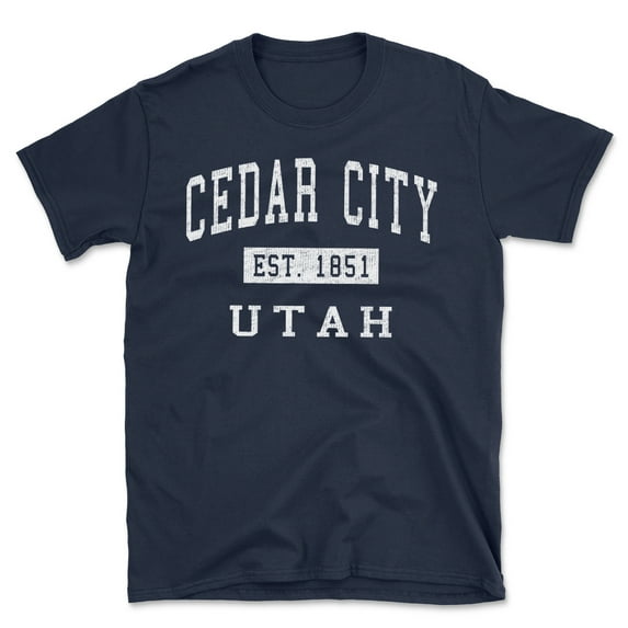 Cedar City Utah Classic Established Men's Cotton T-Shirt