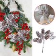 thumbnail image 3 of SGACAI Oferta de 10 unidades/paquete de plantas artificiales, piñas de pino falsas, flores decorativas, coronas N, 3 of 6