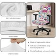 thumbnail image 6 of FKELYI Office Chair Slipcover for Backrest & Cushion Seat 2 Pcs Funny Santa Claus Star Print Swivel Computer Chair Cover Breathable Soft Armchair Protector, 6 of 7