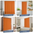 thumbnail image 5 of Orange Waterproof Shower Curtain, 72"x72" Washable Polyester Fabric Shower Curtains for Bathroom, Pure Orange Decorative Bathtub Curtain Sets with Hooks, 5 of 9