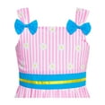 thumbnail image 4 of Girls Dress 2 Piece Bag Pink Easter Bunny Egg Hunt Tank Strap Bow Tie 4-5 Years, 4 of 9
