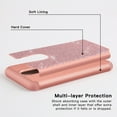 thumbnail image 5 of TJS for LG K40/LG K12 Plus/LG X4/LG Solo LTE/LG Harmony 3/LG Xpression Plus 2 Phone Case, with [Full Coverage Tempered Glass Screen Protector] Glitter Bling Cute Girls Women Heavy Duty (Rose Gold), 5 of 10