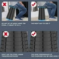 thumbnail image 4 of Suproot Portable Telescopic Stool, Used for Camping Garden Fishing Hiking Barbecue, Adjustable Plastic Stool, Black, 4 of 7