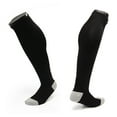 thumbnail image 2 of Lian LifeStyle Exceptional Men's 1 Pair Knee High Sports Socks for Soccer, Softball, Baseball, and Many Other Sports XL0022 Size M Black, 2 of 2
