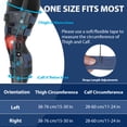 thumbnail image 2 of Nvorliy OA Unloader Knee Brace, Medial or Lateral Offloader Knee Support for Arthritis, Osteoarthritis, Bone on Bone Knee Joint Pain, Joint Degeneration, Cartilage Defect Repair - Left, 2 of 7
