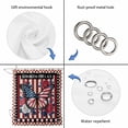 thumbnail image 4 of Independence Day Shower Curtain, Waterproof Shower Curtains for Bathroom, Red Blue U.S Flag Butterfly Flowers Striped Washable Fabric Bathtub Curtain Set Bath Decor with 12 Hooks Standard 72"x72", 4 of 8