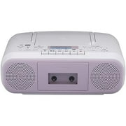 TOSHIBA CD Radio Cassette Recorder Boombox, Compact, Pink TY-CDS8(P)