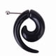 thumbnail image 4 of Negro 6mm Acrílico Falso Espiral  De Oreja Pendiente Arete jinwen  Camilla Oído, 4 of 6