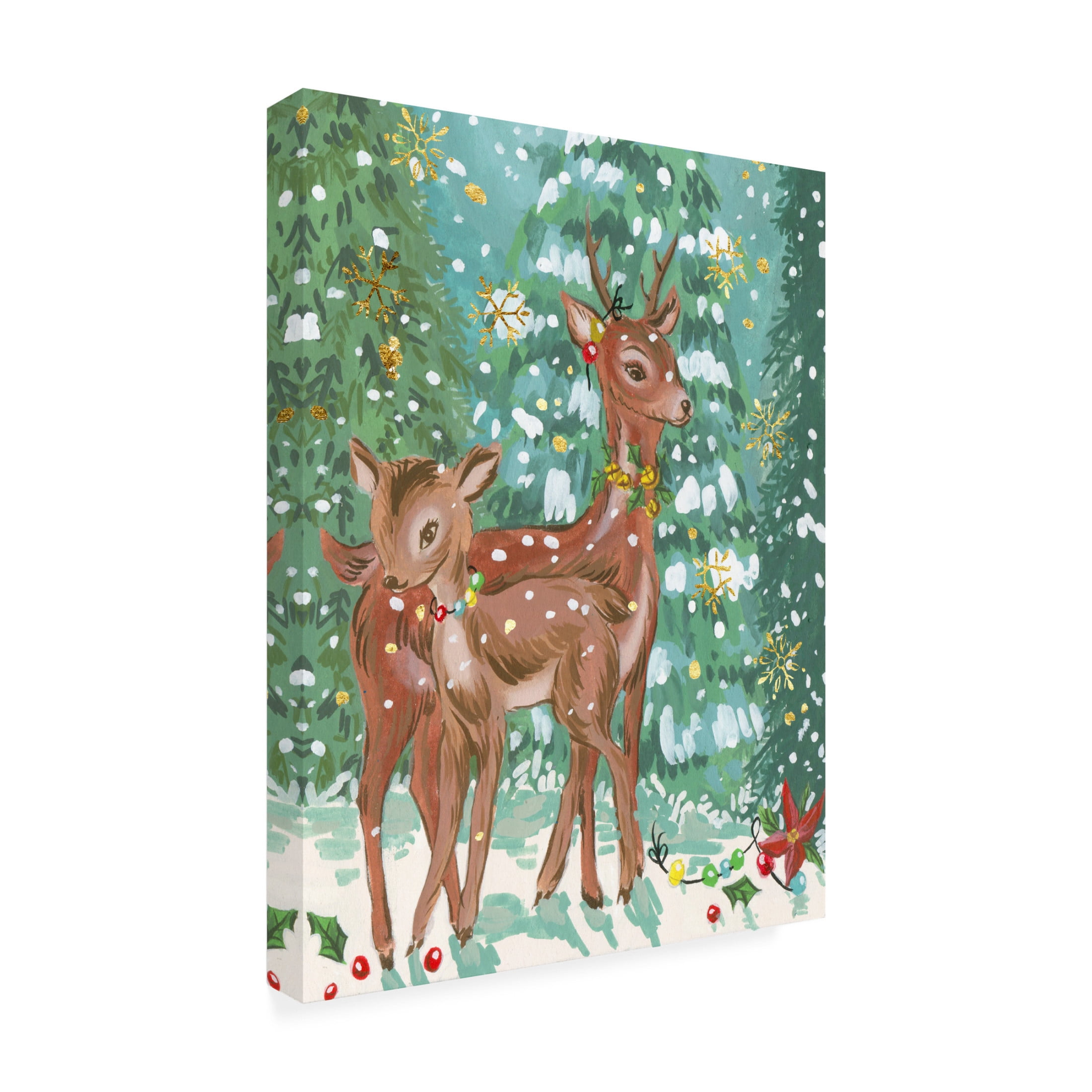 Trademark Fine Art Melissa Wang Doe and Fawn II Canvas Wall Art