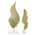 thumbnail image 2 of Sagebrook Home Metal, 19"h Wing On Stand, Gold, 2 of 3