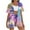 B-Purple, variant on Women 2 Piece Sets Comfy Beach Vacation Elastic Waistband Drawstring Shorts Summer Solid Color Short Sleeve Cardigan Breathable Outfits