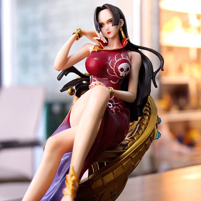Figura de acción de GK Girl Boa hanpolla, 21cm, modelo coleccionable, regalos Gong Bohan LED
