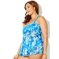 thumbnail image 6 of Swimsuits for All Women's Longer Length Bandeau Flyaway Tankini Top, 6 of 6