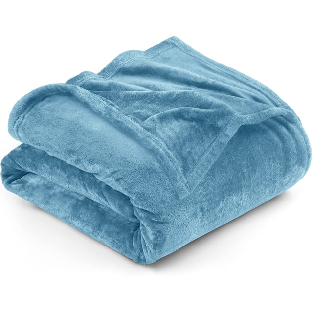 Cama polar Blanket Utopia, tamaño queen, azul lavado, 300 g/m²