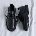 thumbnail image 1 of Zapatos de cuero pequeños para hombre, estilo británico, zapatos de hombre de gran tamaño, zapatos de moda antiguos con doble cordón negro, 1 of 5