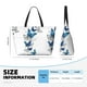 thumbnail image 4 of Fotbe Blue Flying Butterflies Bolsa de Viaje para Playa - Resistente al Agua, Bolsa Tote de Gran Capacidad y Ligera con 7 Bolsillos para Mujeres y Hombres, 4 of 7