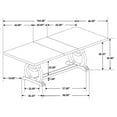 thumbnail image 6 of Maklaine Modern Wood Cove Trestle Dining Table in Barley Brown, 6 of 6