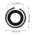 thumbnail image 2 of TABLZONE 9Sets Impact Wrench Retaining Rings Kit with Durable Rubber O Ring and Iron Retainer for Wrench Use Black, 2 of 8