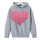 thumbnail image 3 of Sudadera con capucha y estampado de corazón de San Valentín, sudadera de manga larga para niños y niñas, chaqueta para niñas de talla mediana y grande., 3 of 7