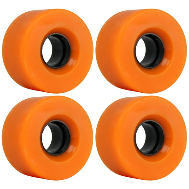 SKATEBOARD CRUISER WHEELS SET 56mm x 31mm 83A 811C Orange