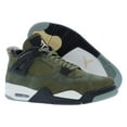thumbnail image 4 of Nike Air Jordan 4 Retro SE Craft Mens Shoes Size 11.5, Color: Medium Olive/Pale Vanilla, 4 of 5