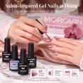 thumbnail image 2 of Morovan Nude Pink Cat Eye Gel Nail Polish Set with Magnet,10 Sheer Magnetic Gel Colors with Base & Top Coats for Elegant DIY Manicure, 2 of 9