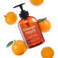 thumbnail image 1 of ORANGE HOUSE Jabón de manos líquido natural con aceite de naranja de grado alimenticio, sin crueldad, suave e hidratante, 12 onzas líquidas, 1 of 4