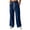 Navy, variant on Sunnin Womens Corduroy Cargo Pants Drawstring Waist High Rise Wide Leg Pants with Pockets
