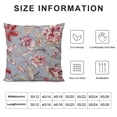 thumbnail image 5 of Chilfamy Flowers Fabric Annabel Kidston Square Pillow Cover Case for Cushions Sofa Bed Outdoor Decoration 1PC 18x18in, 5 of 5