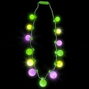 Mardi Gras 25" Light Up Ball Necklace Party Favor (1 per order)