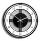 thumbnail image 1 of Reloj de pared vintage, reloj de pared circular con números de metal., 1 of 3