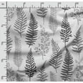 thumbnail image 2 of Soimoi Leaves Print,Cotton Cambric, Quilting Fabric Sold by The Yard 42 Inch Wide, Medium Weight Cotton Fabric, SewingSupplies,Gray,Dark Gray, 2 of 5