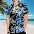 thumbnail image 5 of High Quality Hawaiian Shirts for Men Short Sleeve Aloha Beach Shirt Floral Summer Casual Button Down Shirts Blouses YANG2N, 5 of 7