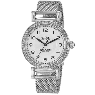 Coach 14502402 Madison Silver-Tone Stainless Steel Watch with