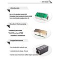 thumbnail image 5 of Paquete de 2 conectores de red RJ45 Ethernet, adaptador hembra a hembra, blindado 8P8C para extensión de cable Ethernet hembra Cat6/Cat5e (negro) WddnAot, 5 of 5