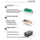 thumbnail image 5 of Paquete de 2 conectores de red RJ45 Ethernet, adaptador hembra a hembra, blindado 8P8C para extensión de cable Ethernet hembra Cat6/Cat5e (negro) WddnAot, 5 of 5