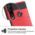 thumbnail image 4 of Vofolen Housse pour Huawei P30 Lite Étui Portefeuille Porte-Cartes d'Identité Poche Cachée Double Couche Anti-Rayures Étui Rigide Hybride Robuste Pare-Chocs en Caoutchouc pour Huawei P30, 4 of 6