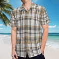 thumbnail image 5 of High Quality Hawaiian Shirts for Men Short Sleeve Aloha Beach Shirt Floral Summer Casual Button Down Shirts Blouses K5AL49, 5 of 7