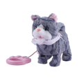 thumbnail image 4 of HILABEE Walking Cat Toy Musical Kitten with Scarf with Voice Recording Singing Kitty Gray, 4 of 7